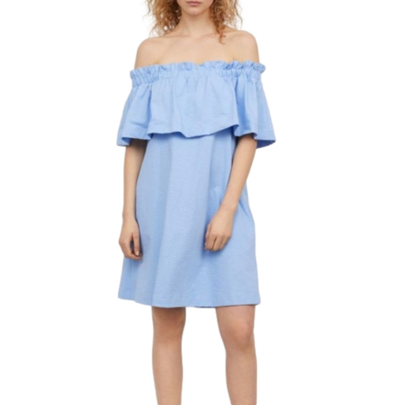 H&M Dresses & Skirts - H&m L ruffled off shoulder mini dress